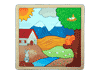 Paisaje pequeño con ardilla